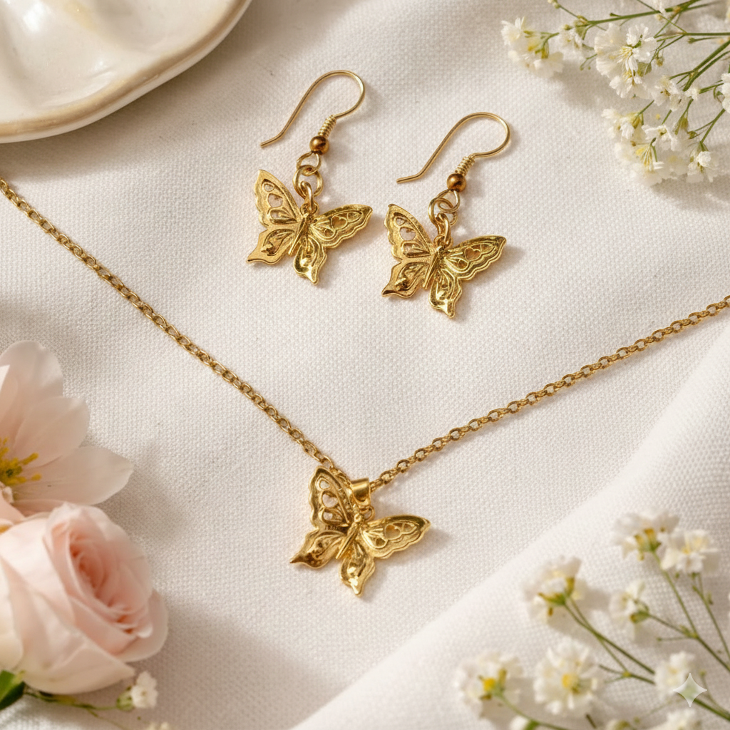 Golden Butterfly Set