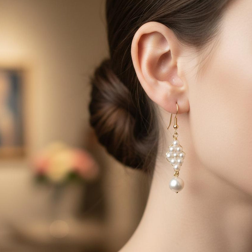 Timeless Elegance Pearl Earrings